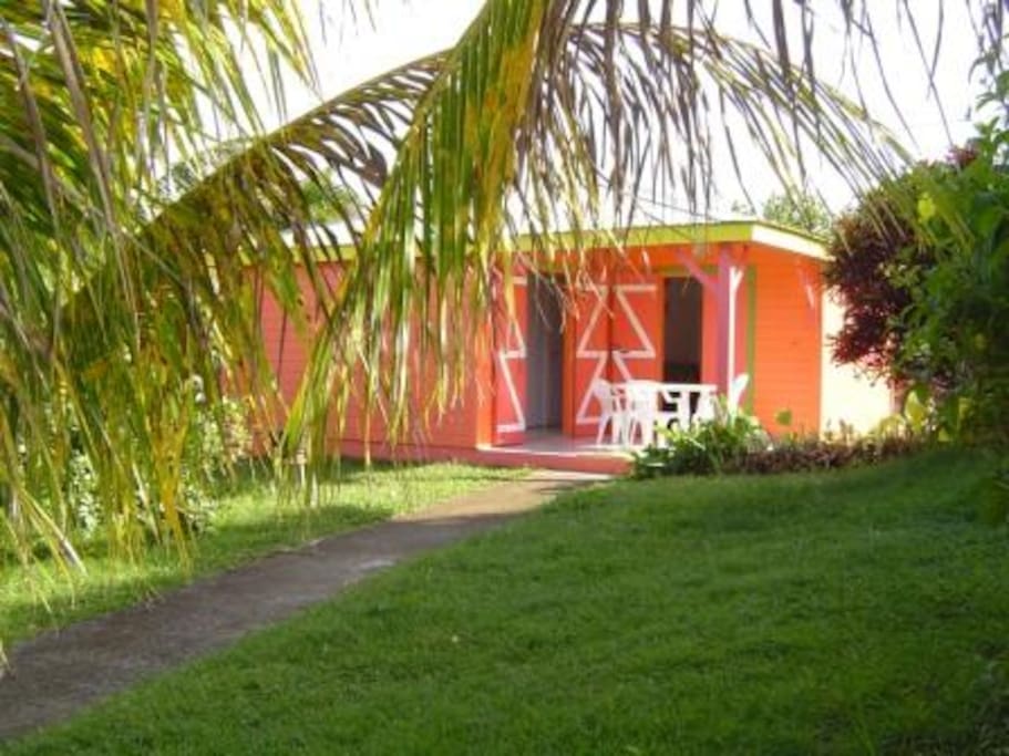jardin et bungalow