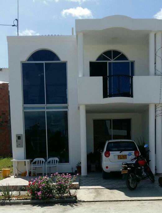 Fachada de la casa.