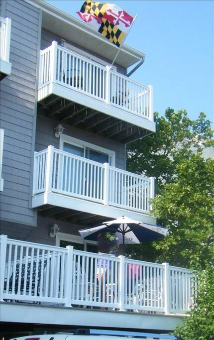 Exterior, 3 Level Townhome