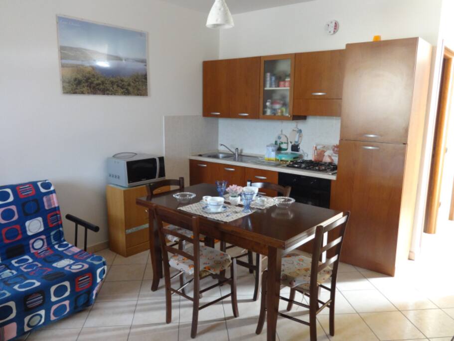 Il soggiorno/cucina