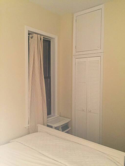 Bedroom with lots of storage