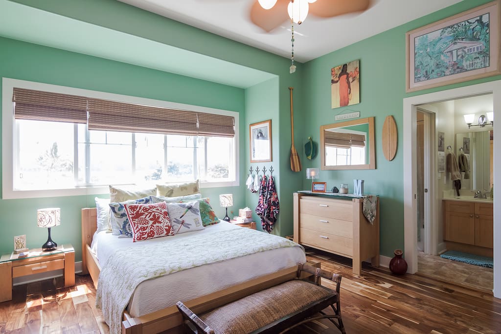 Guest Bedroom overlooking golf course.