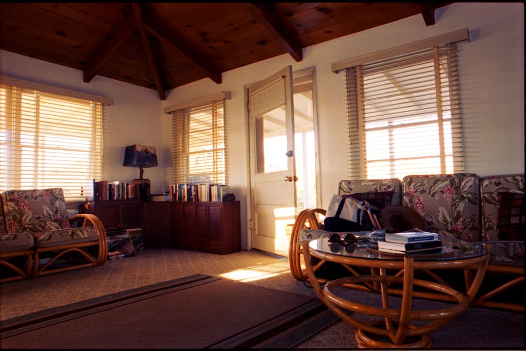 Evening light in the living room