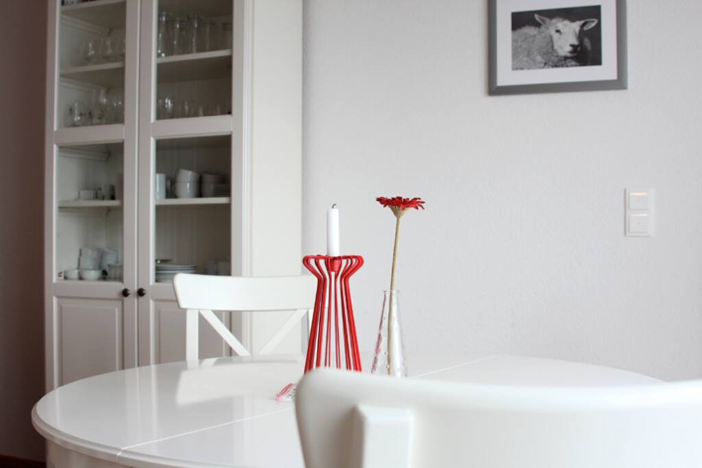 Ferienwohnung "Jona Gold", Essbereich mit Terrasse