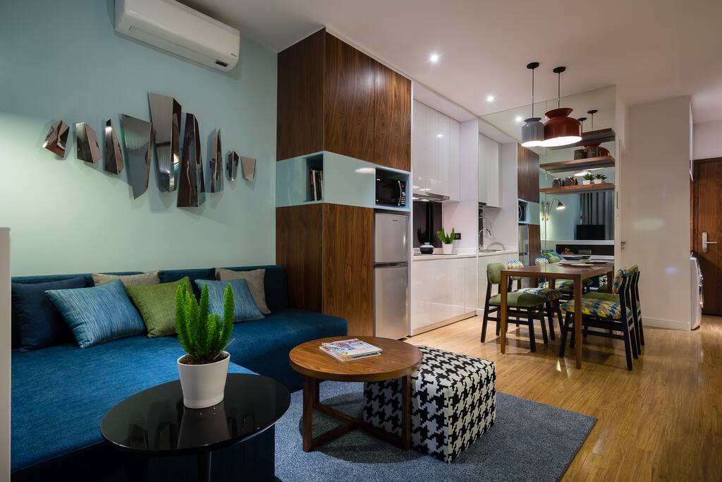 Living room link with sofa bed