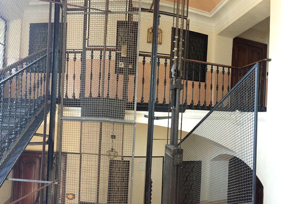 Stairs and lift
