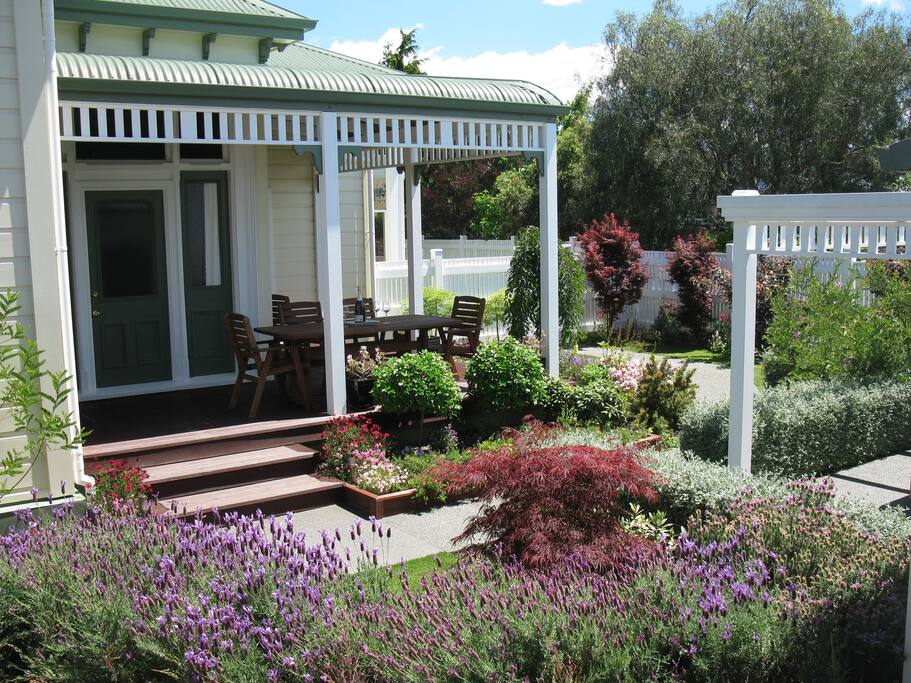 Beautiful garden and deck