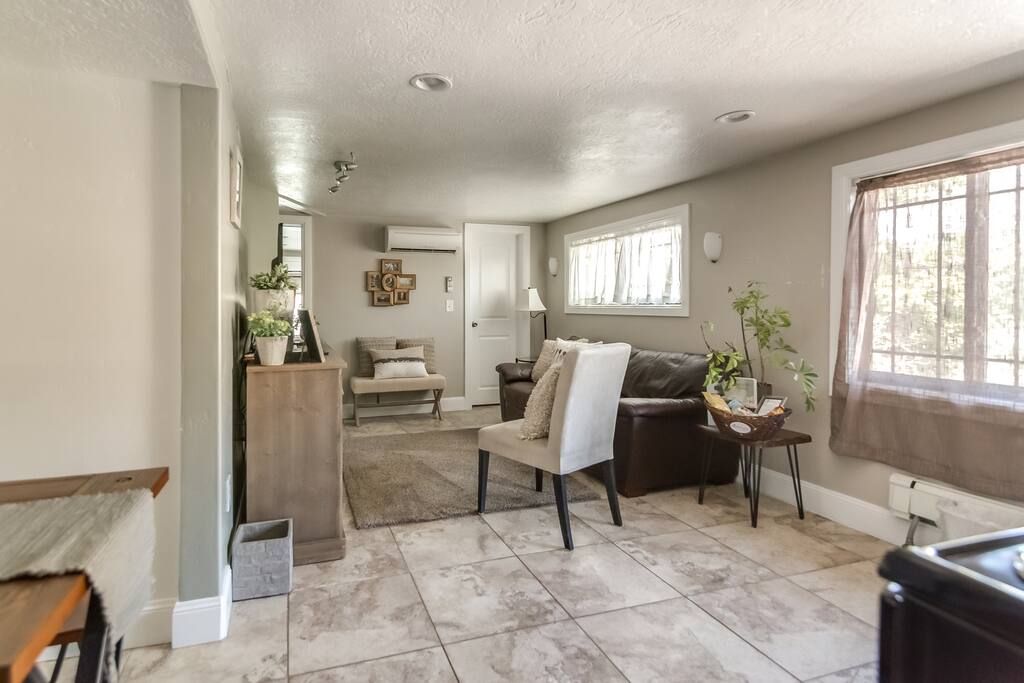 Living room view from entry
