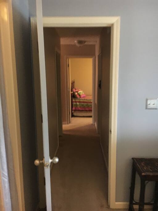 Hallway from master bedroom