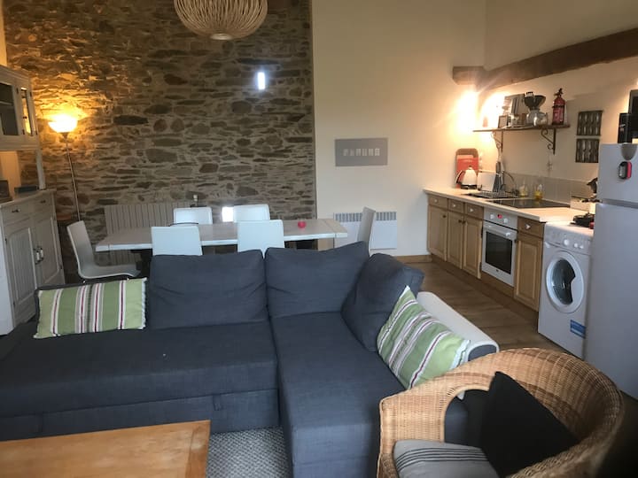 Open plan living area, with settee/sofa bed.