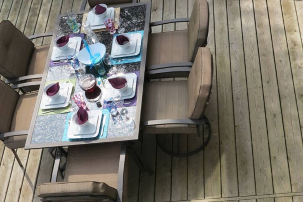 Brunch on the deck