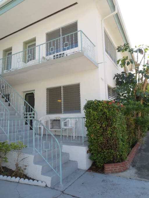 Lower level "garden apartment", wheel-chair accessible ramp.