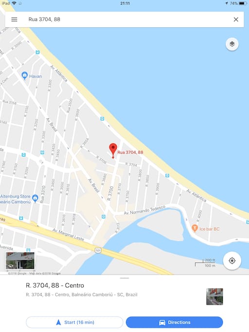 Localizaçao do apartamento.