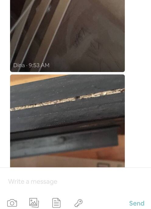 A guest broke the bed with her boyfriend