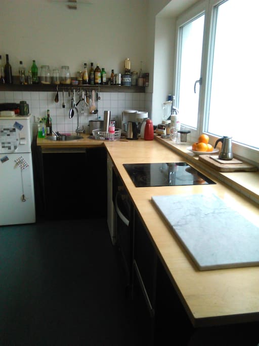 the open kitchen