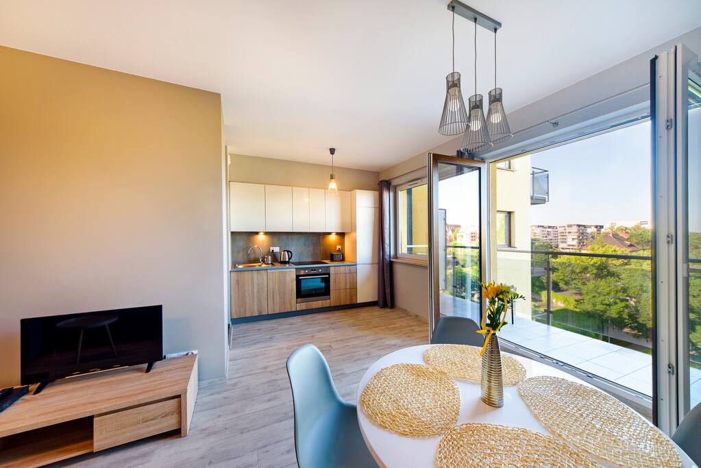 Salon i balkon
