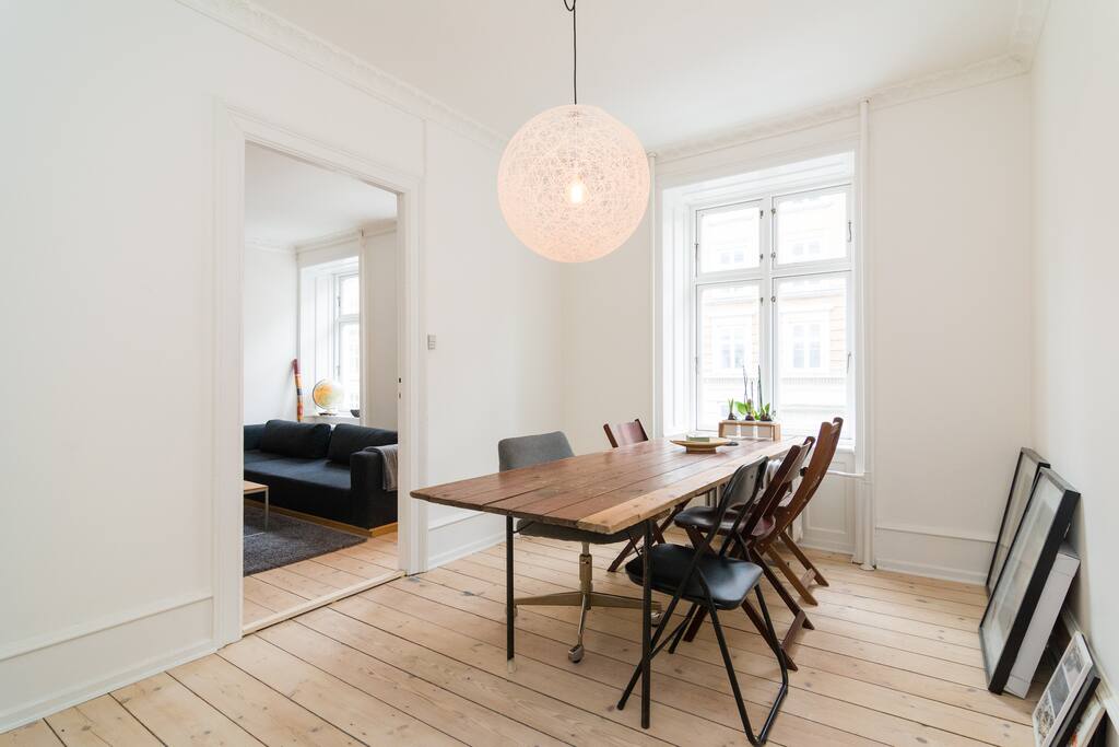 Spacious dining room