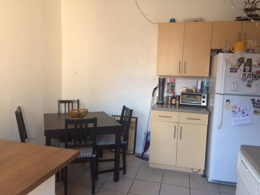 Our HUGE kitchen. Like, WAY bigger than anything in NYC at this price!