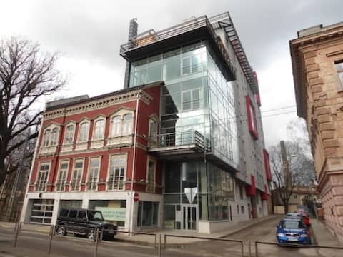 Quiet studio with balcony