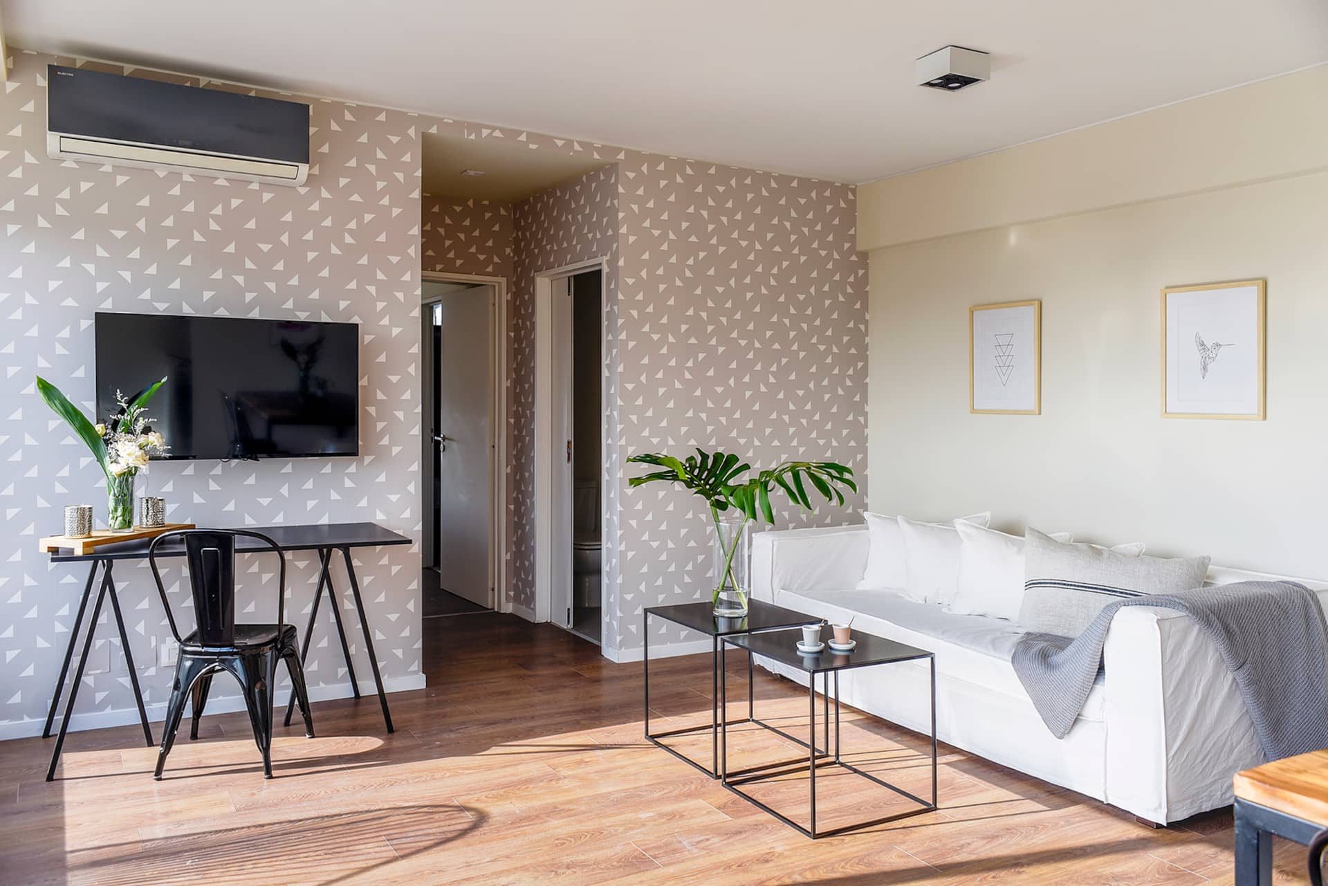 One-bedroom two-room apartment in Núñez with sauna, gym and pool