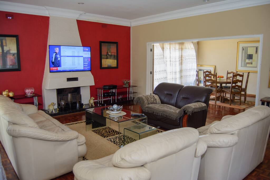 Lounge and dining area @ Las Palmas Guest House
