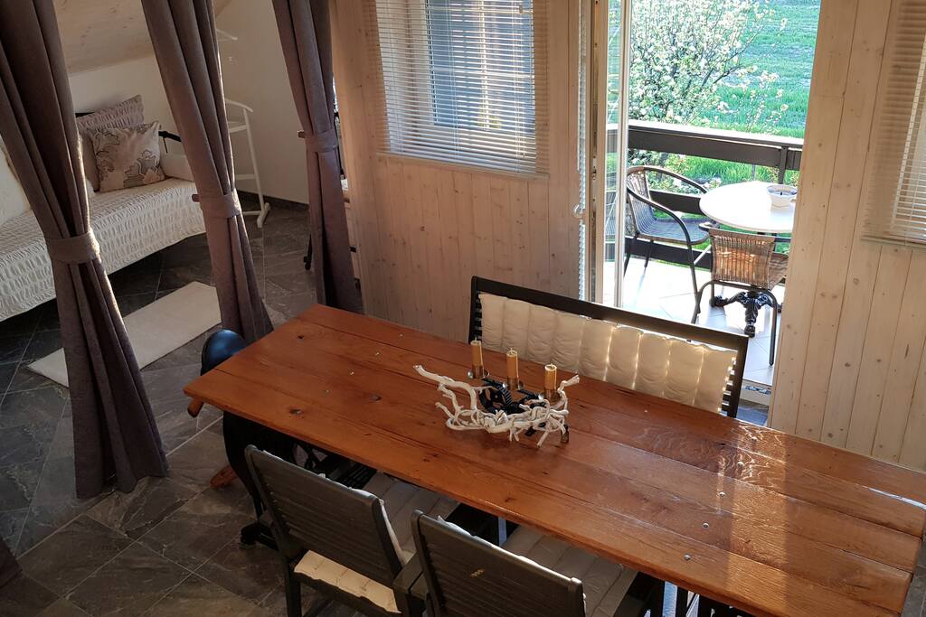 Dining area, Balcony and Seperate bed