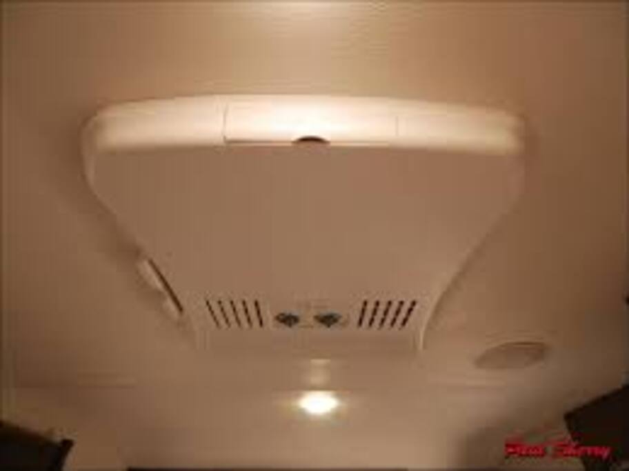 Electric AC and Gas Heat (Addition electric heater and outdoor fan provided during the winter and summer months to make your stay more enjoyable)