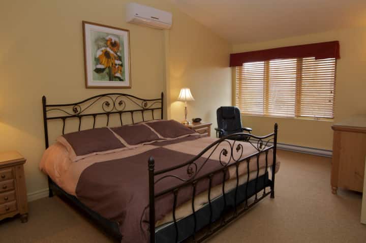 Chambres spacieuses avec un  lit queen ou deux  lits simples 