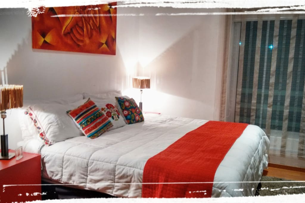 Una Linda y acojedora habitacion.