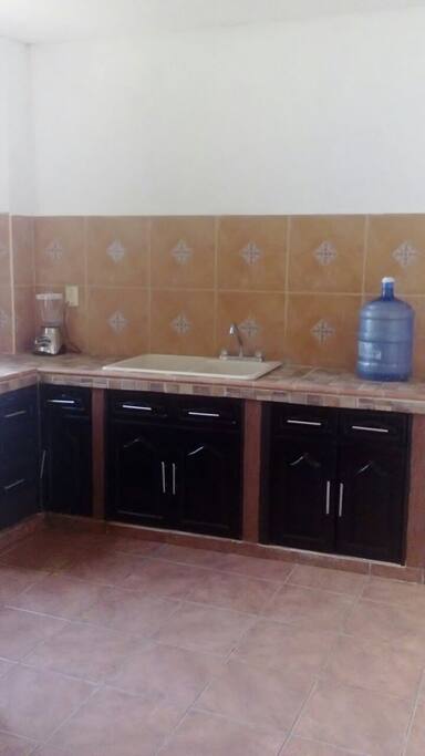 Cocina integral equipada.