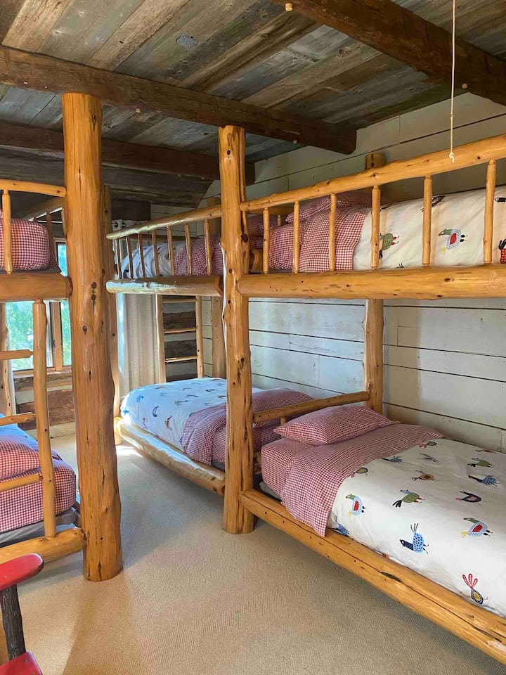 Bunk room includes 6 twin beds