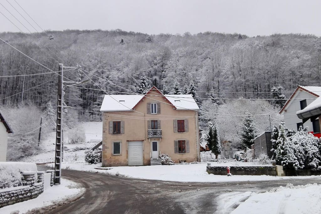 Maison en hiver