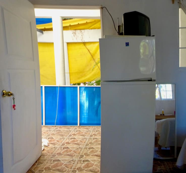 Fridge and Freezer.