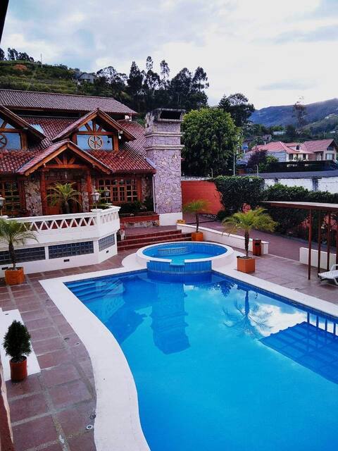 Un lugar encantador con piscina
