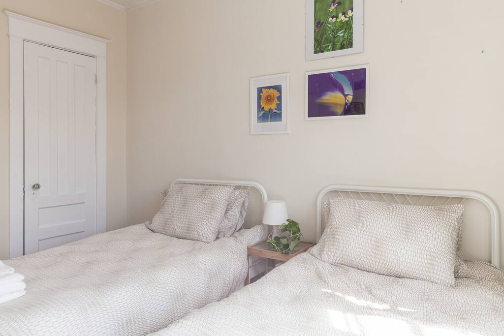 Push the single beds together for a more spacious sleep
