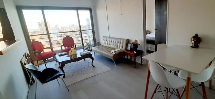 Apartamento de 1 dormitório com vista para o rio em Tigre
