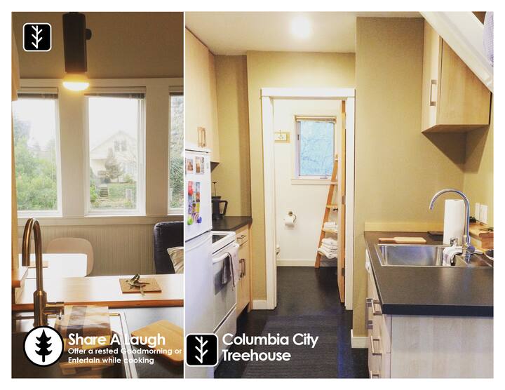 Columbia City Treehouse Vacation Rental Apartments for Rent in