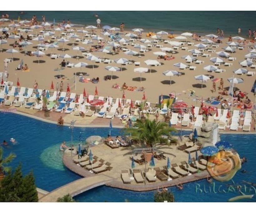 To The sandy Beach in only 2 minutes.