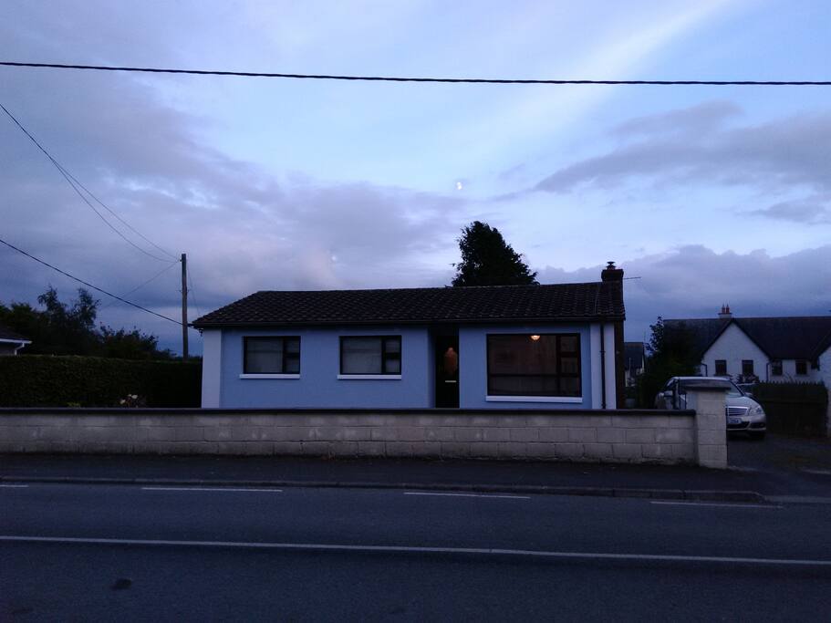 Across the road from the pub