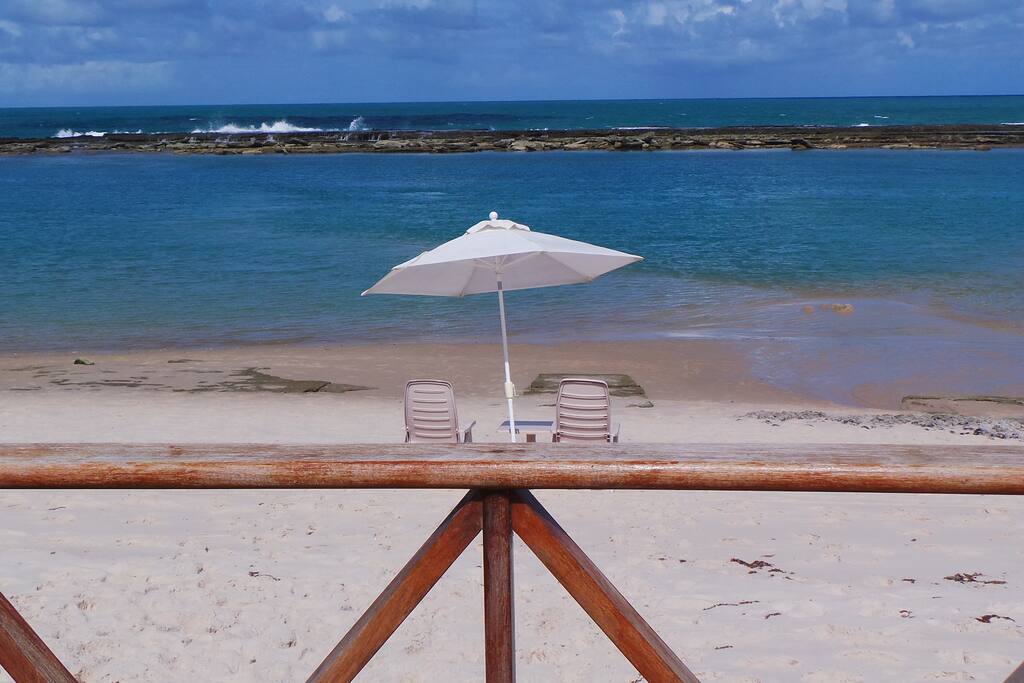 Acesso à praia.