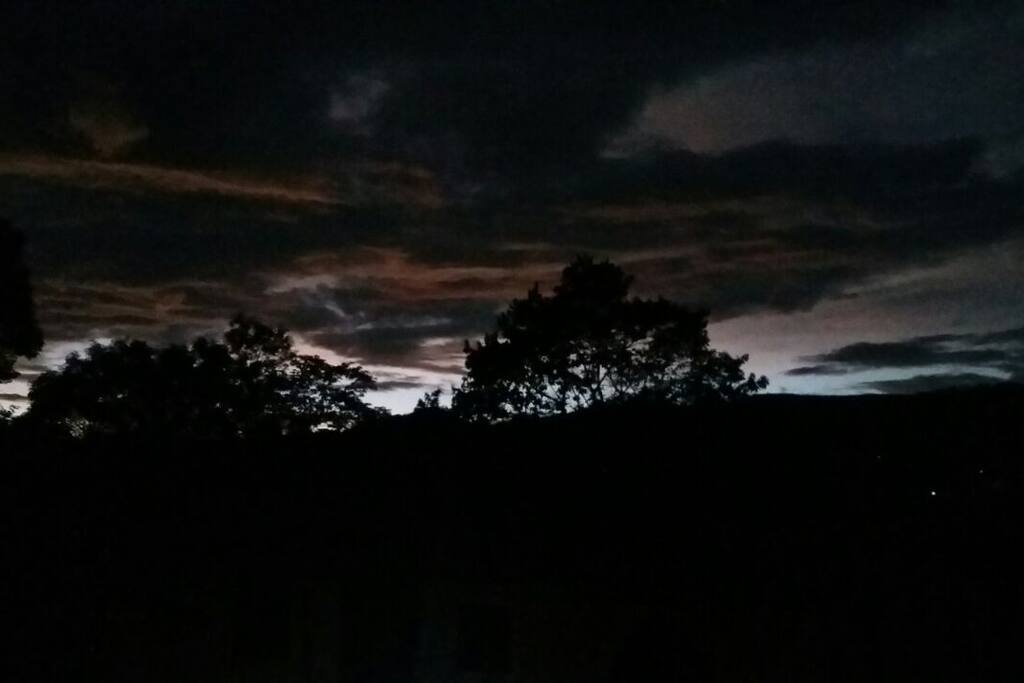 Vista de atardecer