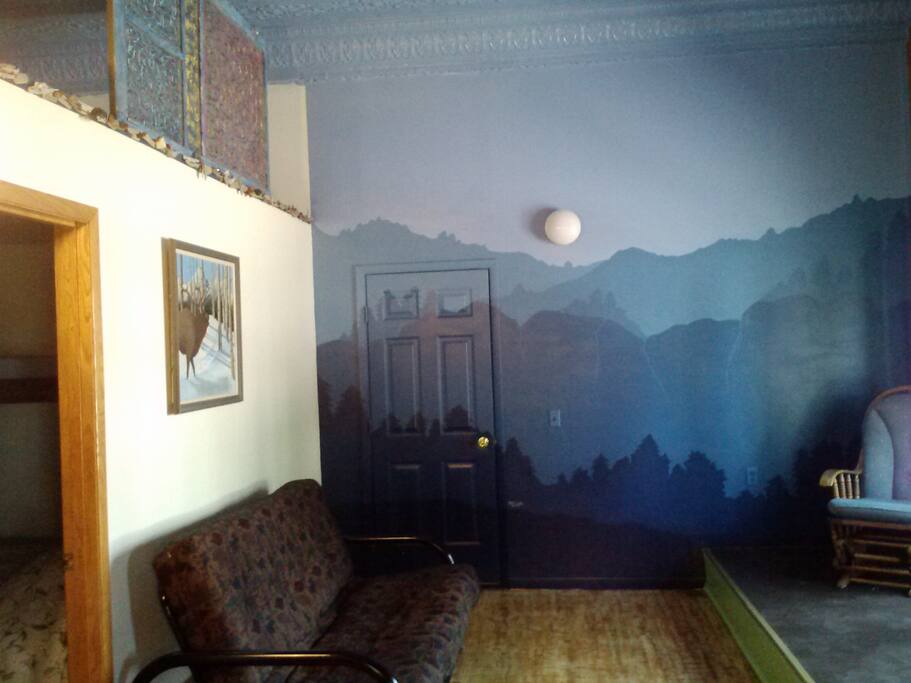 We are continually developing a wide range of quirky, eclectic decoration for the apartment.