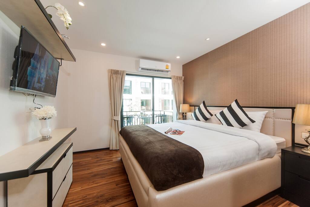 Warm luxury space.
