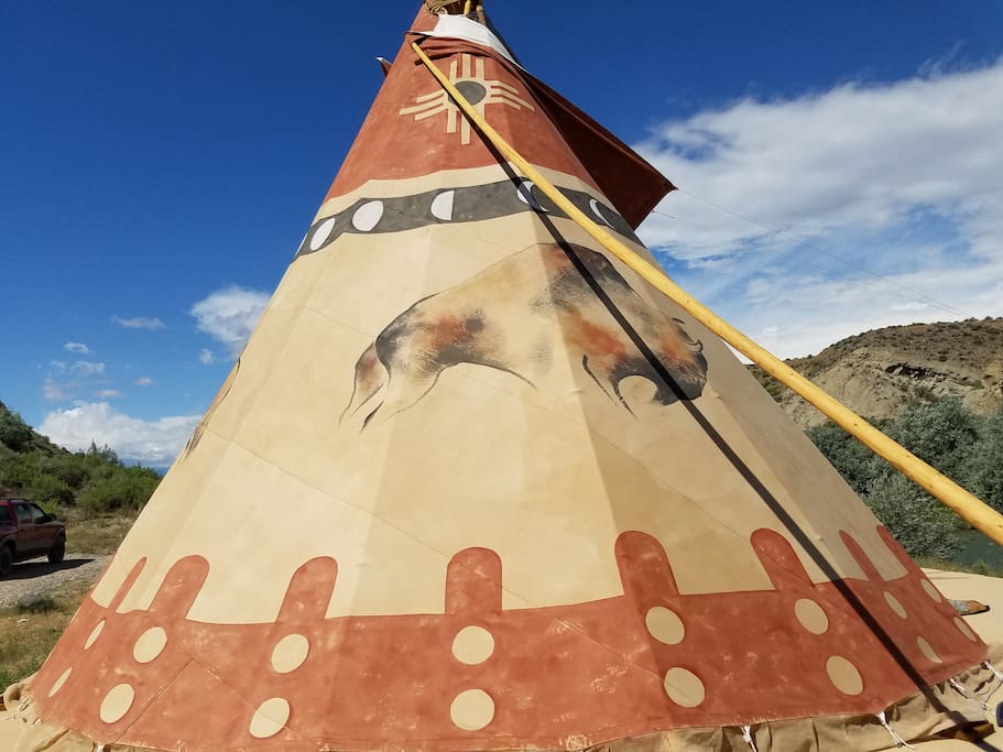 Buffalo Tipi Close up