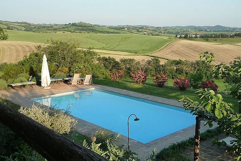 Stunning view of the communal pool