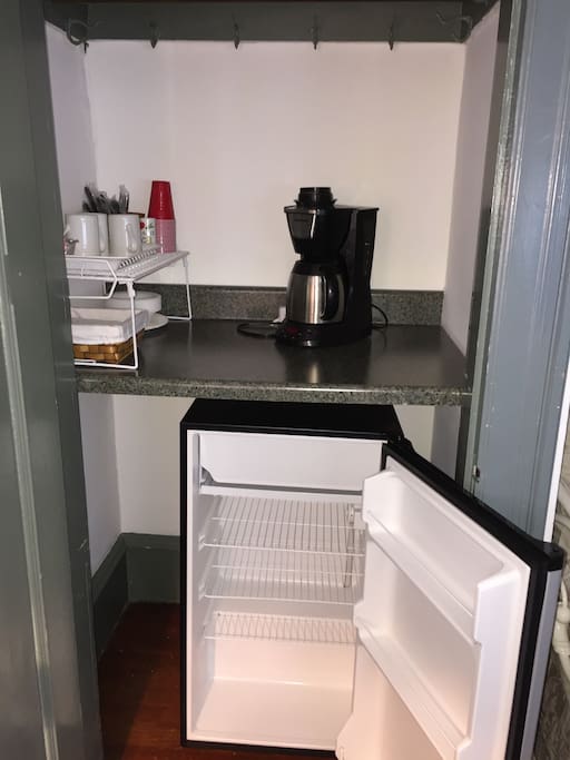 Coffee Maker and Refrigerator