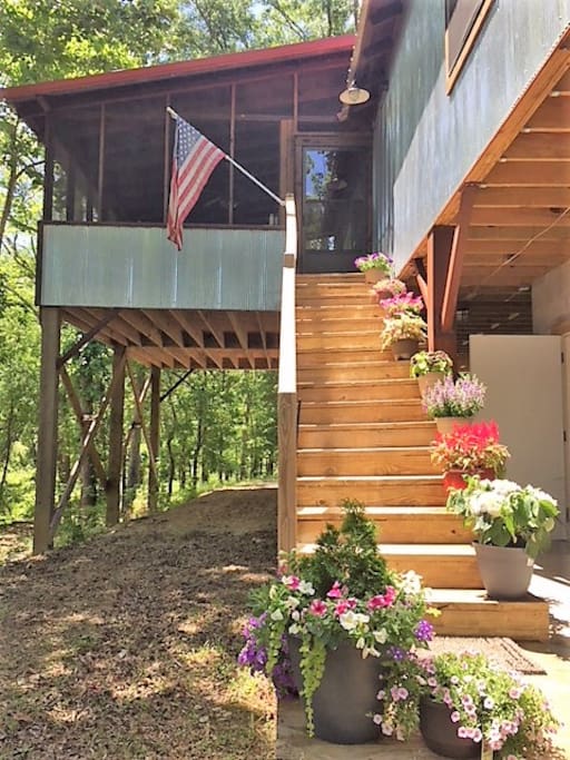 Stairway to main living area