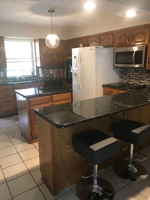 Kitchen with seating at the counter