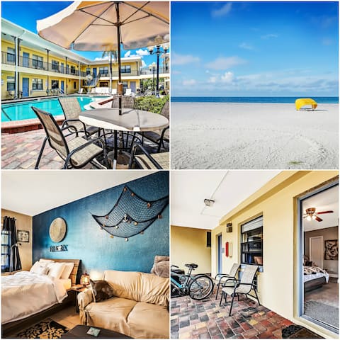 Condo II:Beach 2 min walk:Heated Pool:Grill
