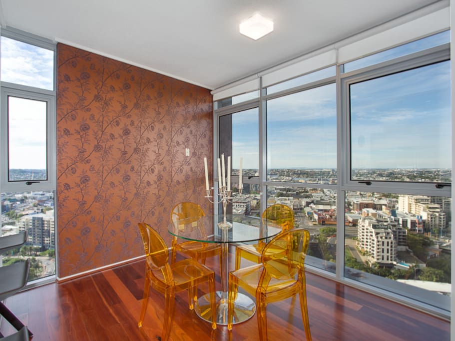 Ceiling to floor glass throughout